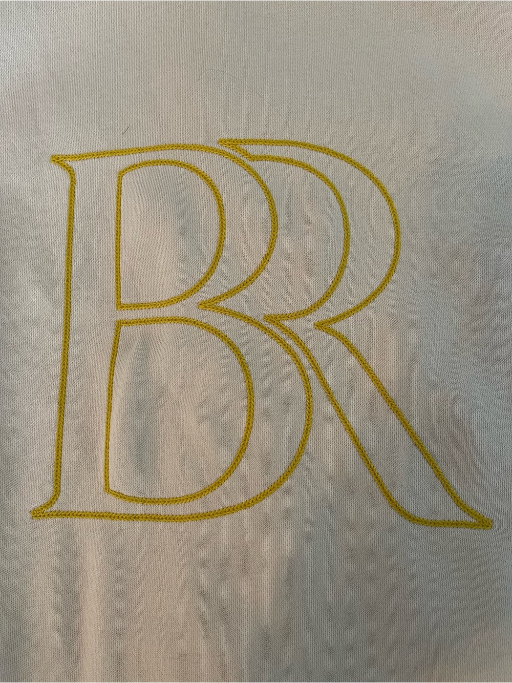 Women’s Banana Republic Cream Sweatshirt with Monogram - Picture 3 of 5